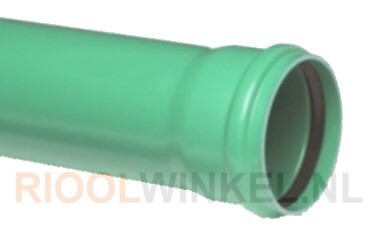 PVC BUIS 315mm KOMO Kl34/SN8 1xMOF GROEN (5m)