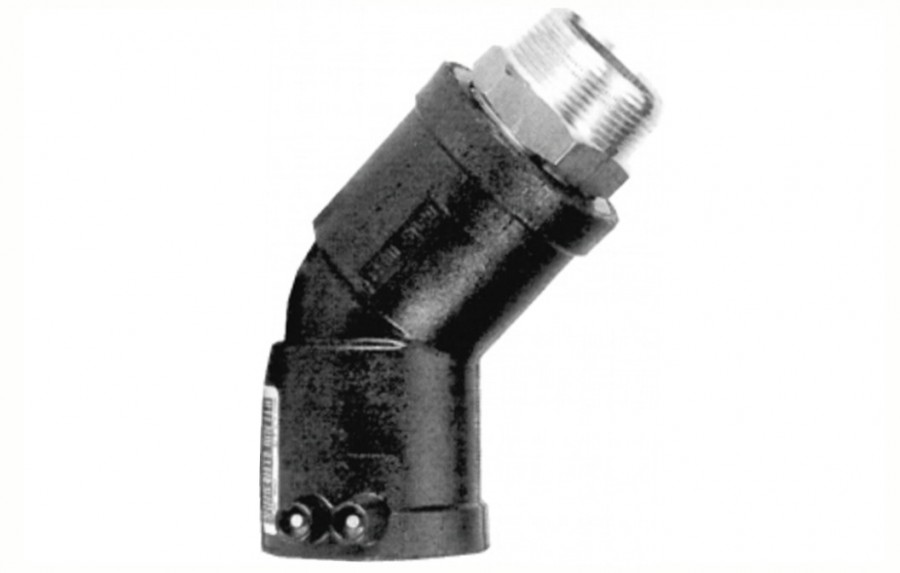 PE-100 KNIE 45gr 50x3/2' BT MESS EM