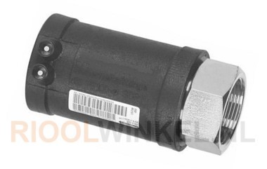 PE-100 OVERG.ST 32x 1' BN STAAL EM