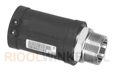 PE-100 OVERG.ST 40x5/4' BT STAAL EM