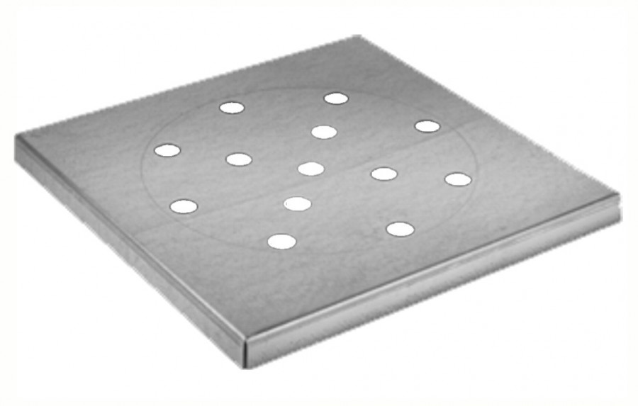 SCHROBPUTROOSTER 300x300 mm VERZINKT