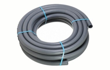 PVC ZUIG- PERSSLANG 32 MM / 5 BAR / GRIJS (25)