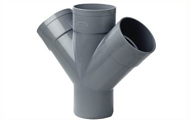 PVC DUBBEL T-STUK 50x 50mm 45gr 3xLV/SPIE