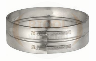 ISOD.RVS PLATINA KLEMBAND 150MM