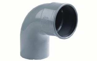 PVC BOCHT 250mm 87gr 1xMV SN4 KORT