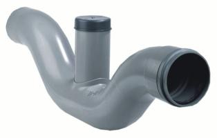 PVC BUISSIFON 160mm MET ONTSTOPPINGSKAP M/S