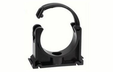 PP BUISKLEM 125mm + SLUITCLIP (ZWART)