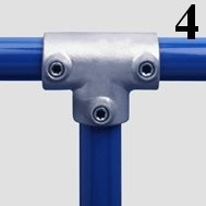 Euro Klemp A4 T-Stuk 48,3 mm 3x inbus