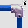 Euro Klemp A6 Knie 48,3 mm 90gr 2x inbus