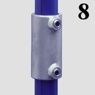 Euro Klemp A8 Koppelstuk 48,3 mm 2x inbus