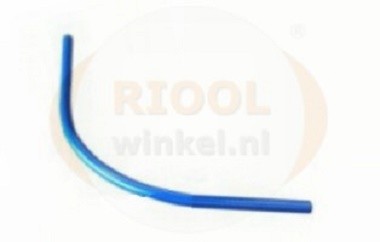 PVC DOORVOERBOCHT 110 x L=1200x1200mm R=750 BLAUW
