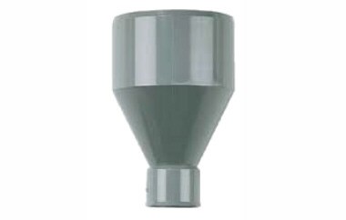 PVC CONDENS AFVOER TRECHTER 100 x 40mm (GRIJS)