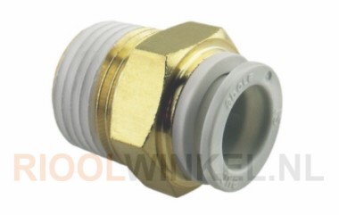 SMC KQ2S06-02AS Puntstuk 6mm x 1/4 BT.DR.