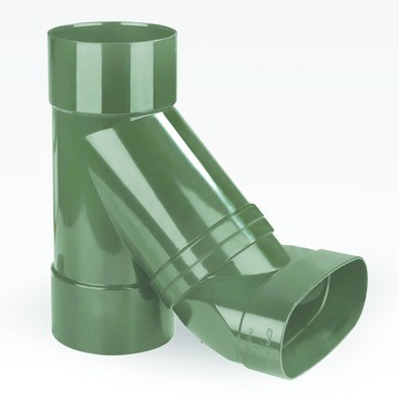VENTAIR Verloop T ovaal 125-80 3LV 90gr