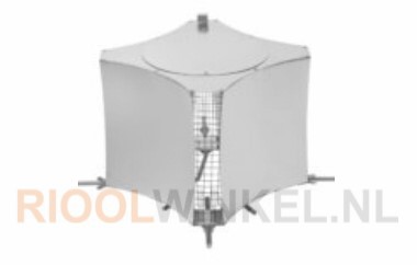 OPENHAARDKAP RVS 150-250 mm
