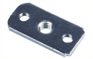 MONTAGE PLAATJE M6 x M10 x M6 - ( L42 x B20 x D3 mm )