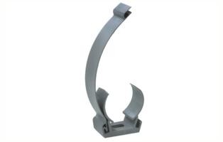 PP ZADEL MET KLIKAANSLUITING 32MM (GRIJS)