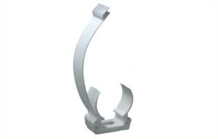 PP ZADEL MET KLIKAANSLUITING 32MM (WIT)