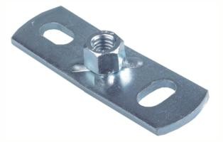 RVS MUURPLAAT 80x25x3mm + MOER M8