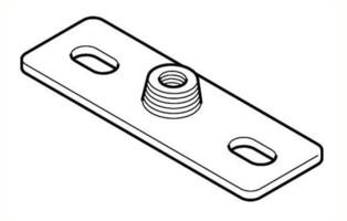 BEVESTIGING PLAAT M10 / G1/2' G362851