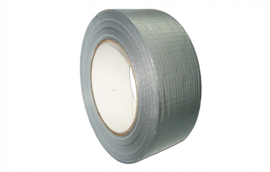 PE DUCT TAPE OP ROL 50mm x 50 meter 0,15mm GRIJS (24)