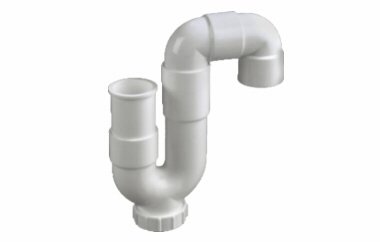 PVC UNIVERSEEL SIFON 50mm WIT (12/zak)