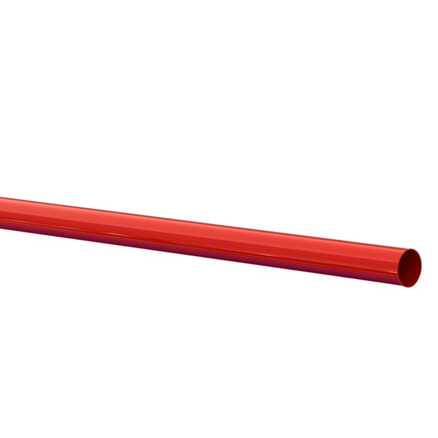 PVC VERLENGBUIS 125MM ROOD